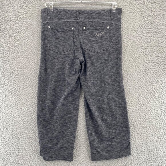 Kuhl Pants Womens 8 Gray Heather Knit Capri Stretch Pull On Activewear Athletic* - Picture 3 of 15